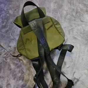 Kendall & Kylie Nylon Green Mini Backpack KENDALL & KYLIE Backpack Los Angeles Studio Army Green Great  main image 4
